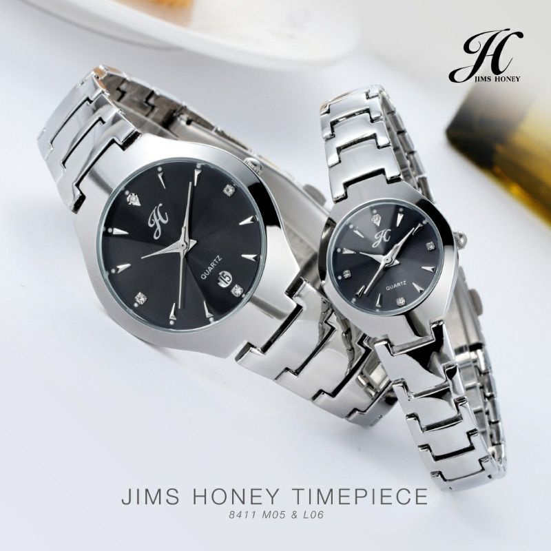 JT 8411 COUPLE JAM TANGAN JIMS HONEY FREE BOX