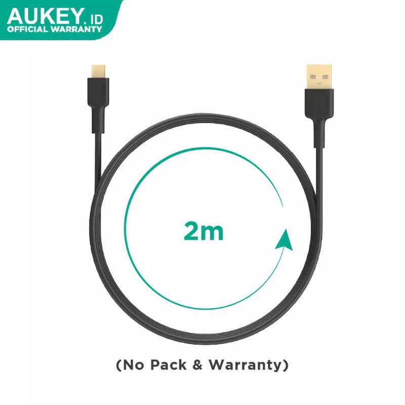 Aukey Cable Gold Plate Micro USB 2m (NO PACK &amp; NO WARRANTY)