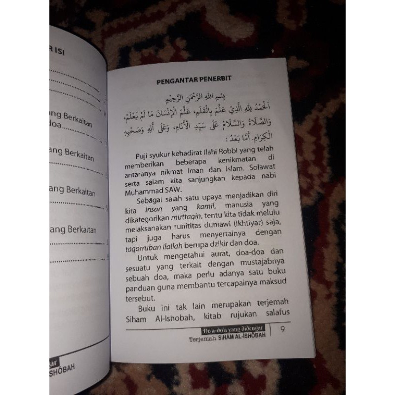 Doa doa yang didengar terjemah kitab siham al ishobah