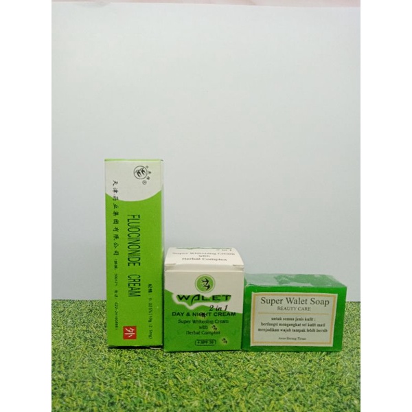 PAKET WALET SUSUN 4in1 ORIGINAL // Cream siang + Malam + Salep Walet + sabun super walet