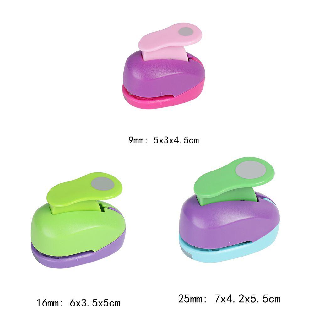 Suyo 9mm 16mm 25mm Warna Random Putaran Lubang Punch Nyaman DIY Handmade Embos