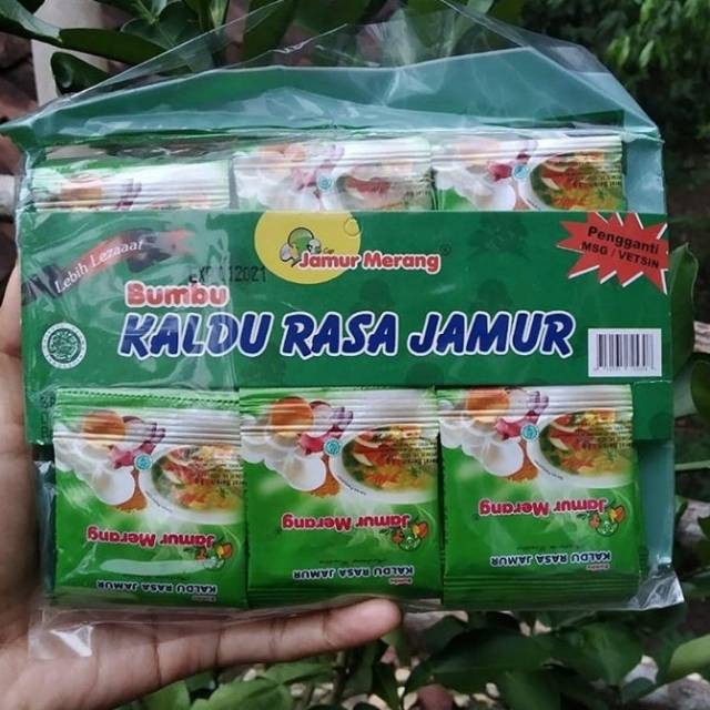 

Kaldu Jamur Merang Alami Non MSG - Kaldu Alami Jamur Original BPOM - 1 Pax Isi 30 Sachet