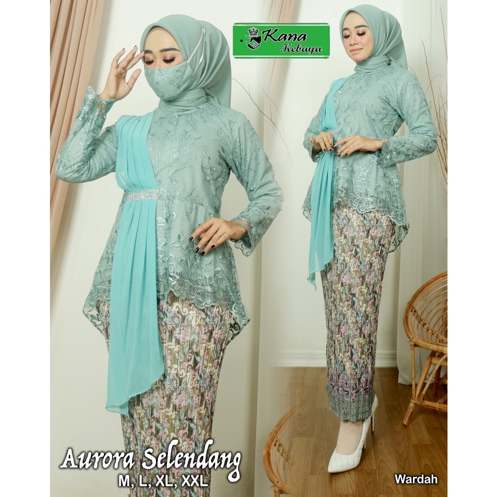 ATASAN KEBAYA selendang/set kebaya aurora selendang/kebaya modern/blouse Amalia