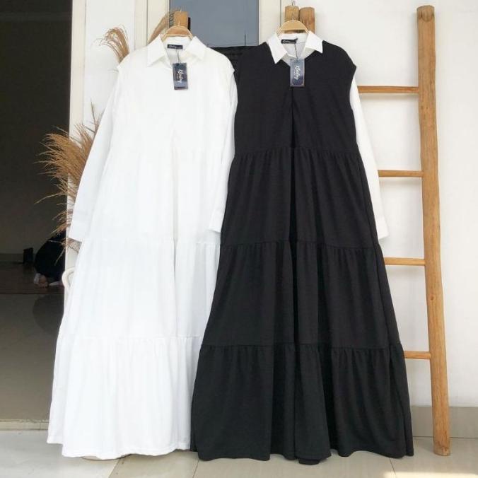 BASIC INNER DRESS FLARE INNER BLAZER BUSUI FRIENDLY PANJANG GAMIS