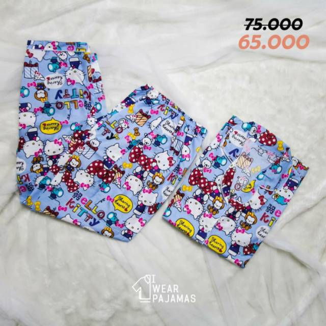 PIYAMA KATUN CP HELLO KITTY