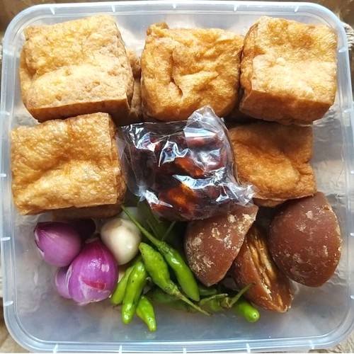 

paket tahu gejrot lengkap 10pcs tahu