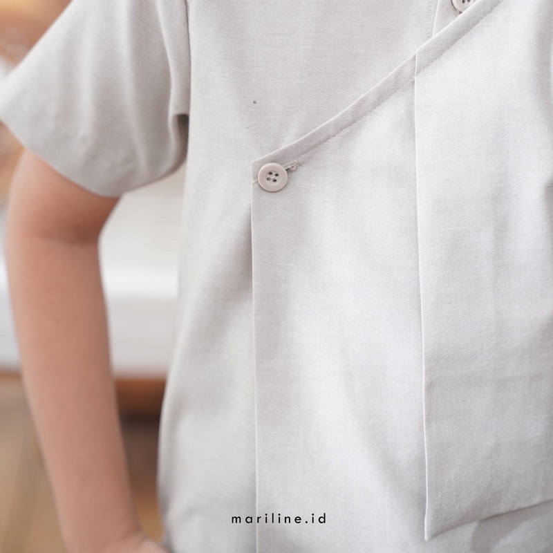 LITTLE MARILINE GHALIBIE Boy's Koko Shirt  - Kemeja Koko Anak Laki Laki