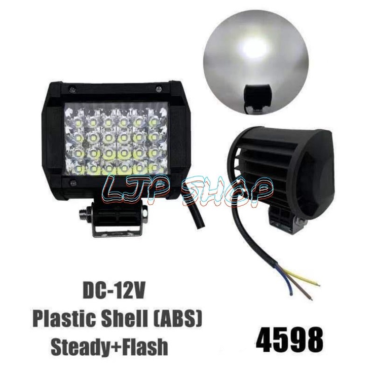 LAMPU TEMBAK CWL CREE WORK LIGHT 24 LED FLASH SUPER TERANG MOTOR MOBIL