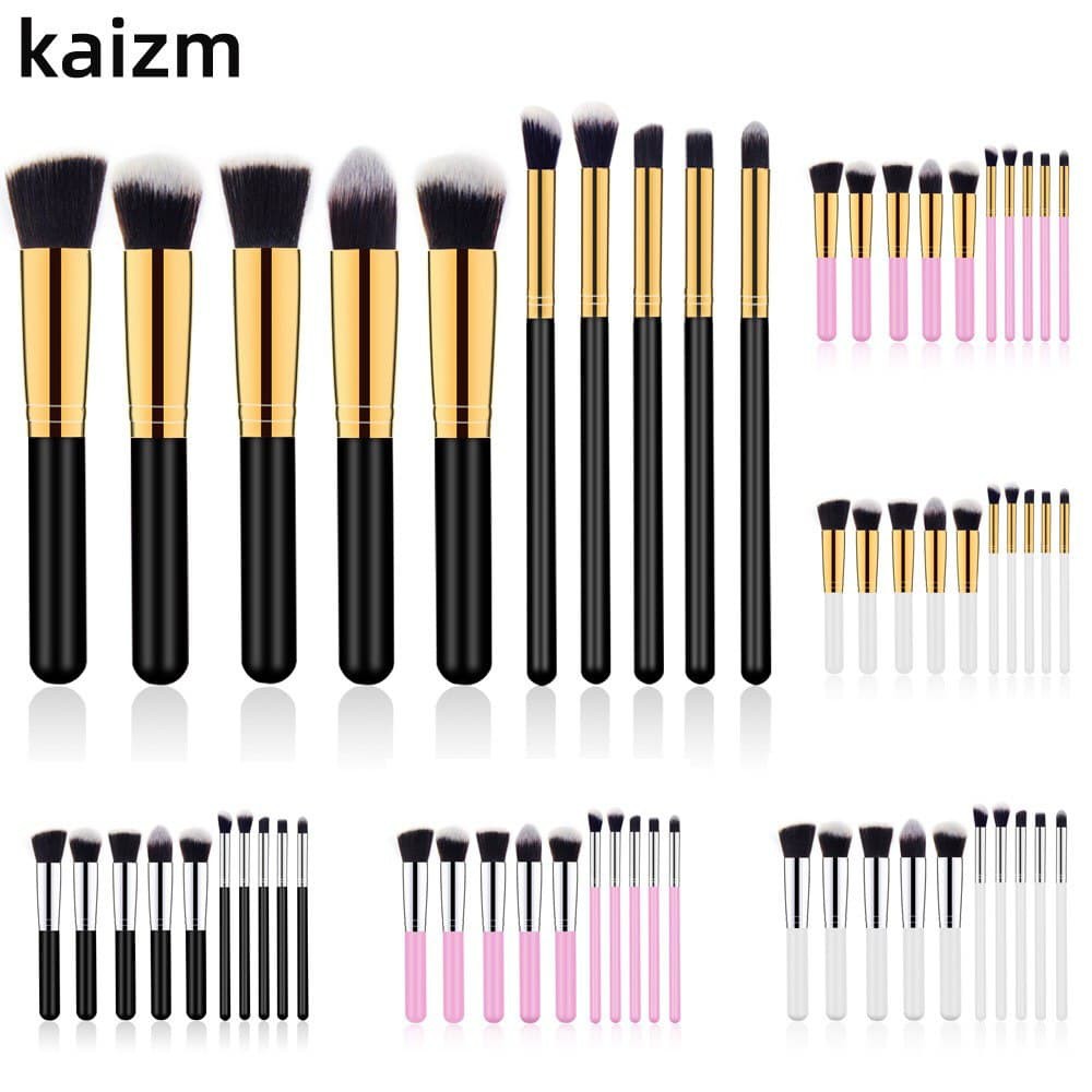 Kuas Makeup Brush Set Kuas Make Up Kosmetik Wajah Mata 10 PCS - Make Up Set / Kuas Contour isi10