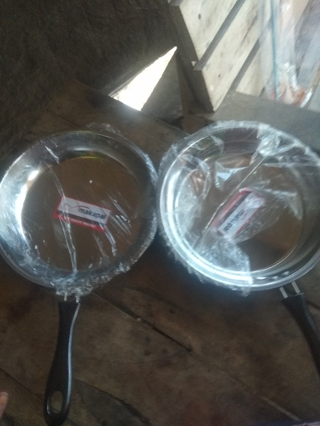 Kuali Stainless Frypan Set Uk 22,24(polos) & 24.26(warna) / Wajan Pengorengan / Pegangan Anti Panas