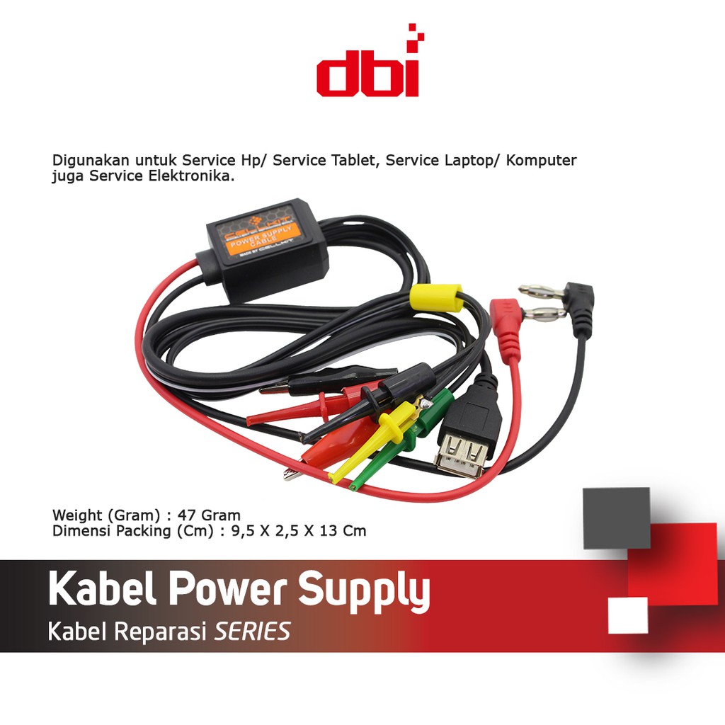 Kabel DC Power Supply + USB Port CELLKIT