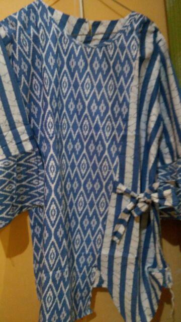 Tunik Santika Tenun Toraja  Atasan Batik Wanita Modern