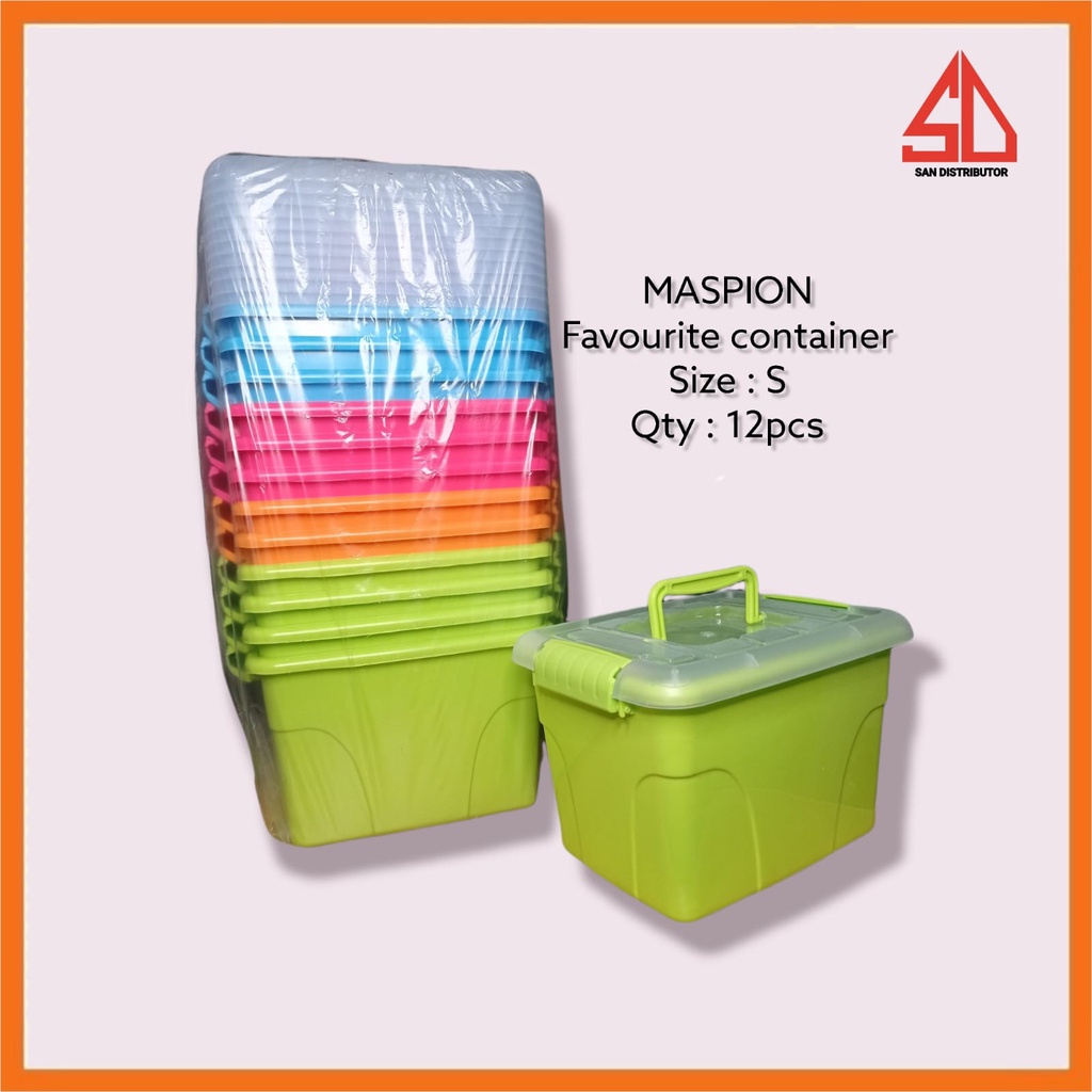 BOX FAVOURITE CONTAINER MASPION SMALL (S) 6 Liter | BUNDLING | 12PCS