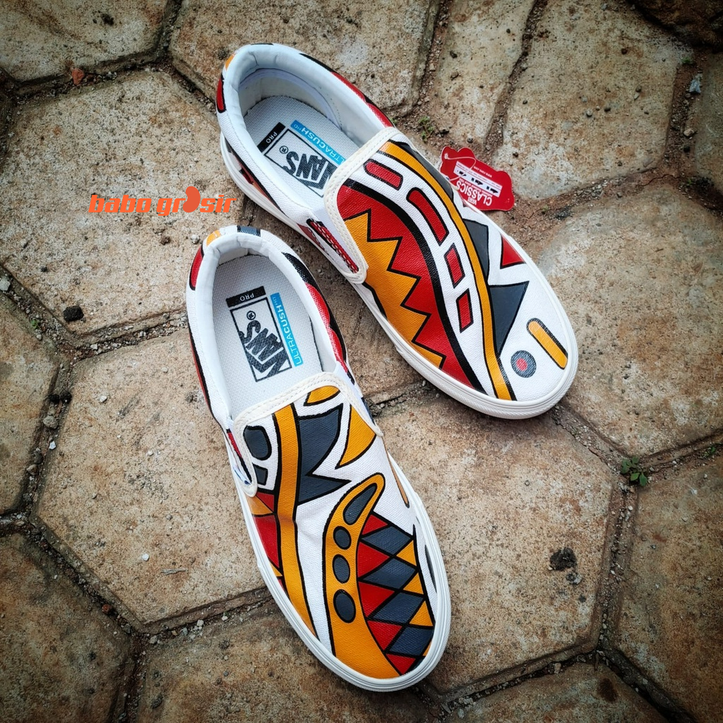 PROMO Sepatu Vans Slip On Anaheim Printed | Sneakers Pria dan Wanita TOP Quality Import Premium, Harga Murah, Kualitas Mewah