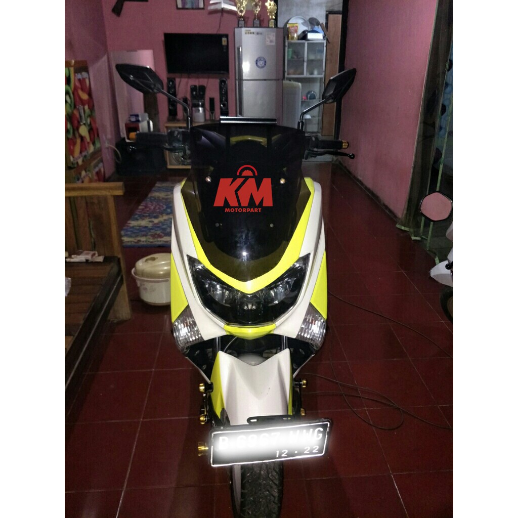 Visor Windshield NMax old Pendek 2015 2016 2017 2018 2019 Variasi N Max Hitam dan Bening