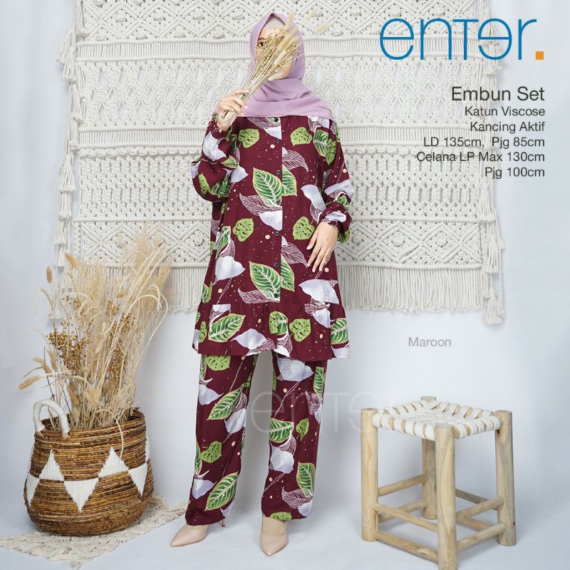 (SETELAN LD 130cm) Setelan Rayon jumbo big size