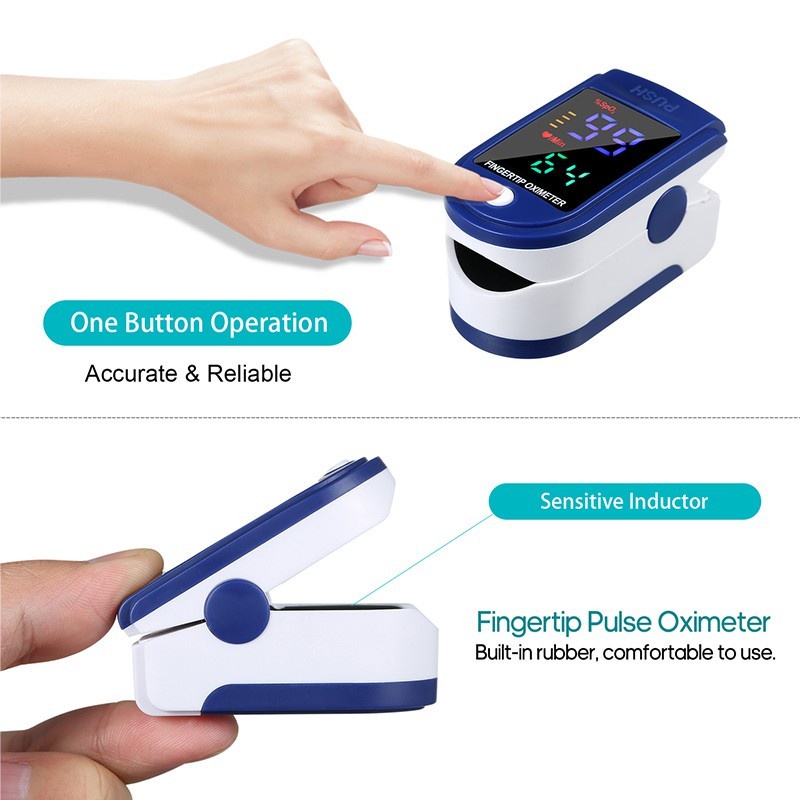 Fingertip Pulse Alat Ukur Kadar Oksigen Oxymeter Oksimeter LK87