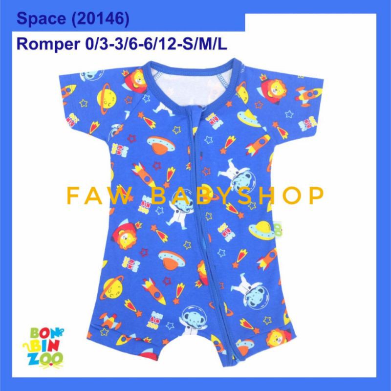 BONBINZOO Romper SNI Bayi size 0-3/ 3-6/ 6-12 Bulan bon bin zoo