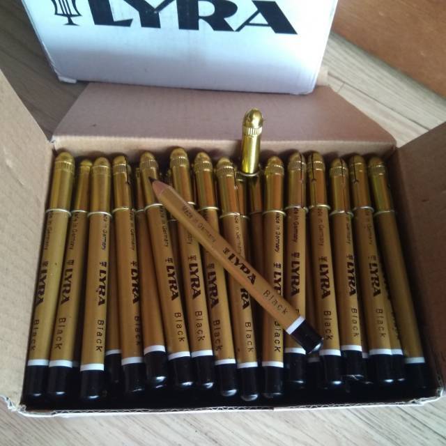 PENSIL ALIS LYRA GOLD HITAM DAN COKLAT