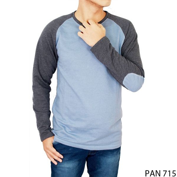 T Shirt Lengan Panjang Terry Biru – PAN 715