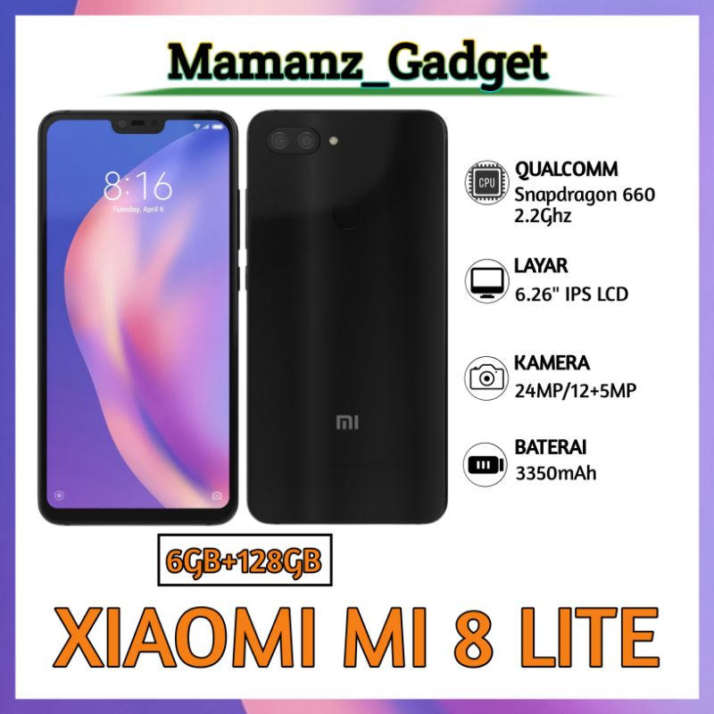 Xiaomi Mi 8 Lite 6/128Gb Fullset murah
