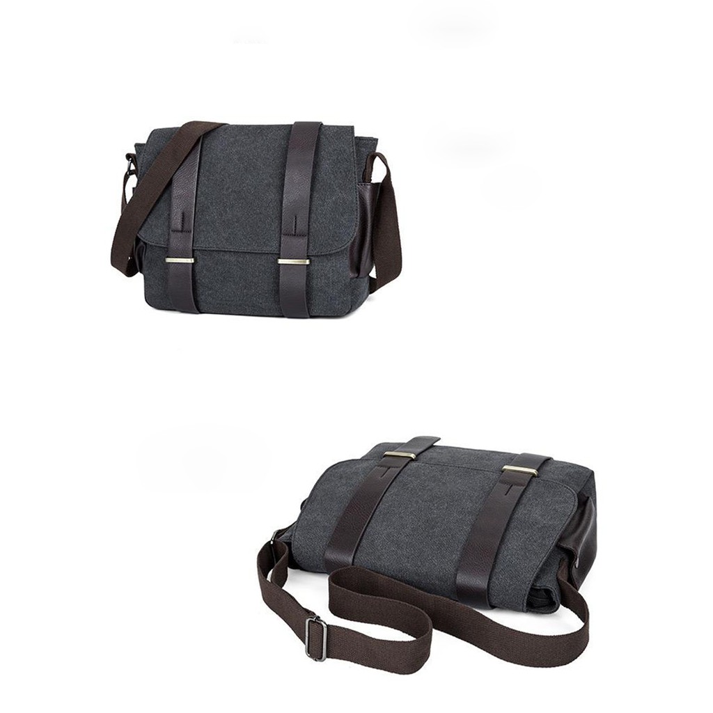 Tas Selempang Bahu Sling Bag Pria Messenger Bag Kanvas Pria Cowok Laki Laki