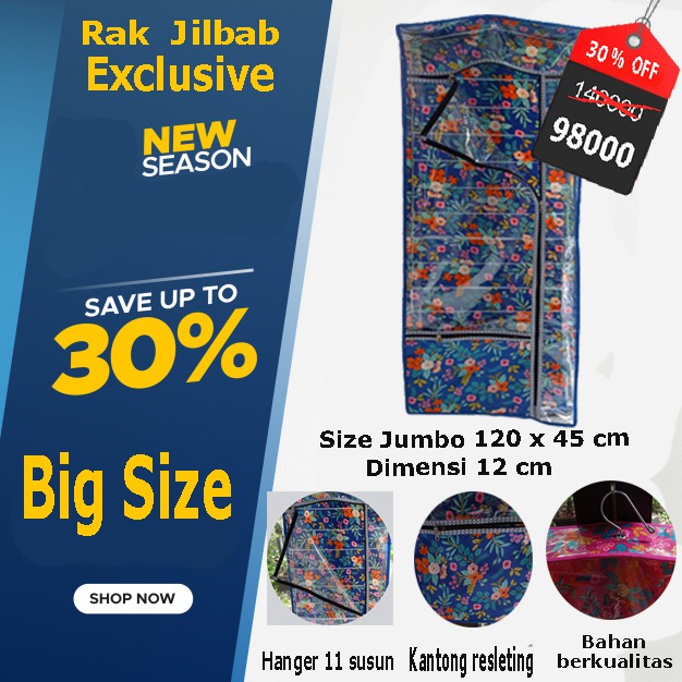 Rak Jilbab premium Jumbo/Gantungan Jilbab Jumbo/Hanger Jilbab