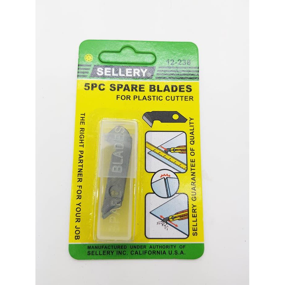 

SELLERY 12-238 SPARE BLADES 5Pcs - Pisau / Cutter Acrylic Refill