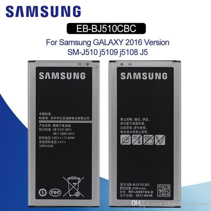 Baterai Battery Original Samsung J5 2016 J510 J5108 J5109 EB-BJ510CBC