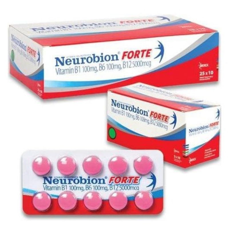 Neurobion Forte - Neurobion 5000mg / Neurobion 1 Strip 10 Tablet