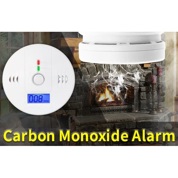 Pendeteksi Smoke Detector Alarm Sensor Warning Alarm CO Carbon Monoxide Digital Karbon Monoksida