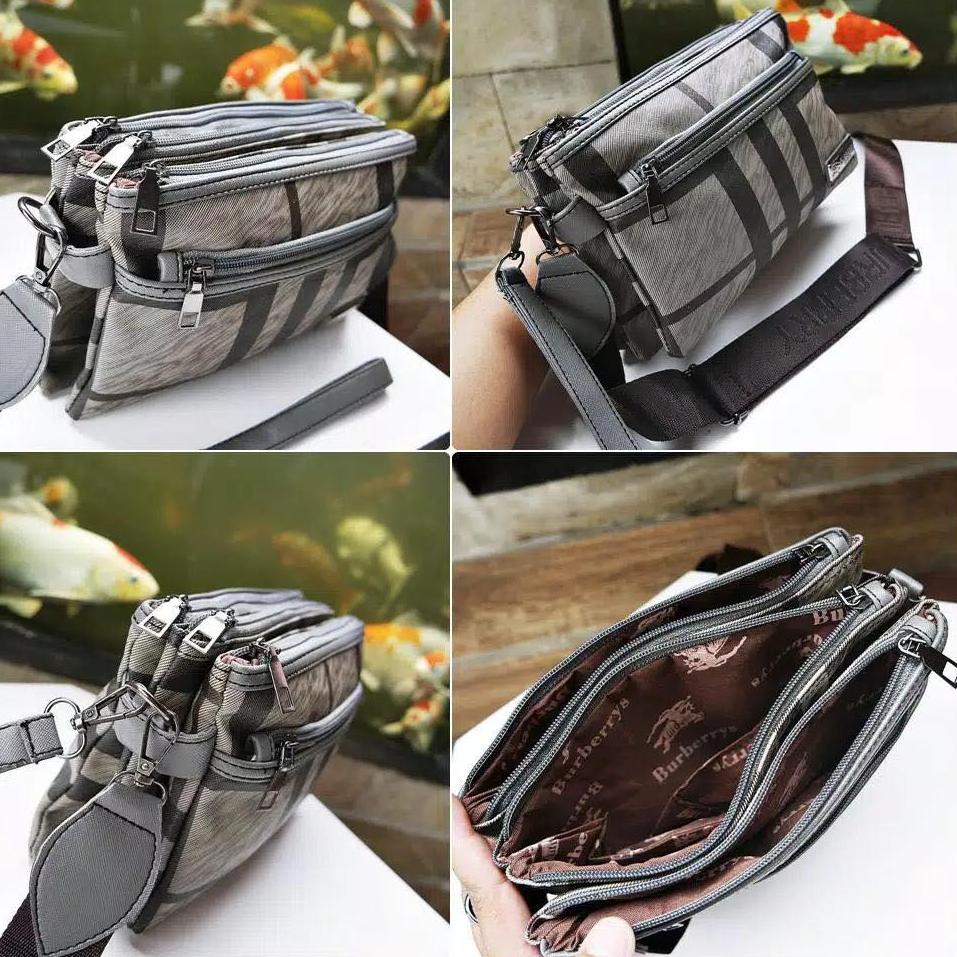 【IMPORT】 Fashion BB x6358 Tas Selempang 4 ruang BURBERRY 4RUANG