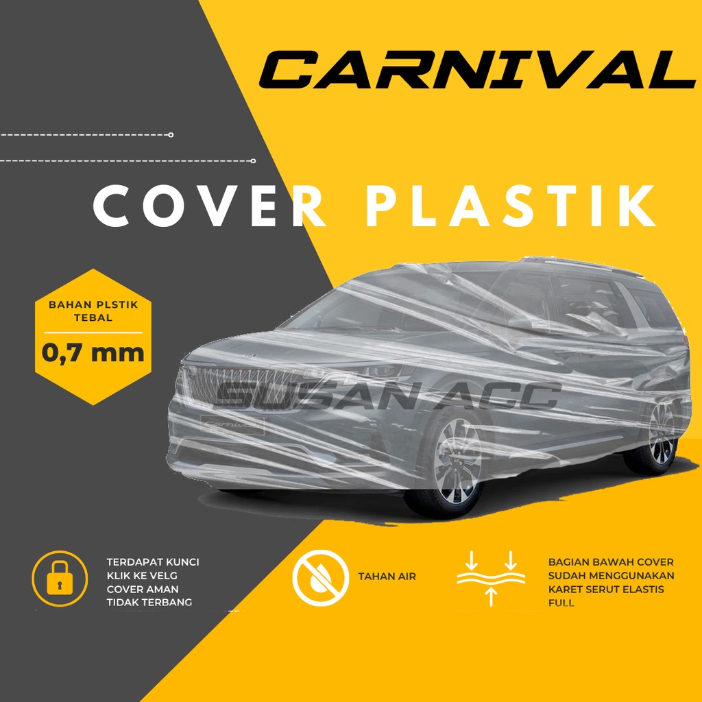 Body Cover Mobil Transparan carnival Sarung Mobil kia carnival waterproof/serena/serena hws/serena c24/serena c26