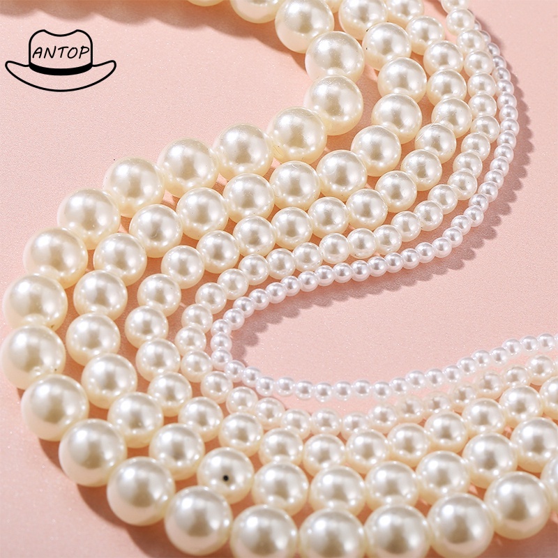 Kalung Choker Rantai Klavikula Hias Mutiara Gaya Korea Untuk Aksesoris Perhiasan ANTOP