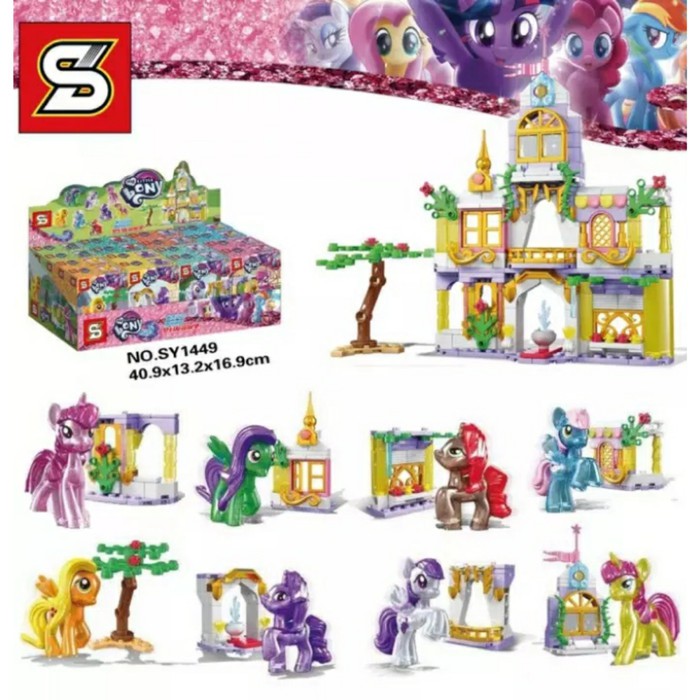 SY 1449 Little Pony 8in1 Castle Minifigure Kuda Poni SY1449