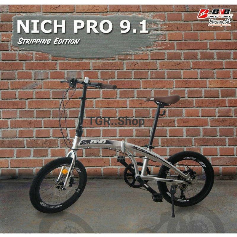 Sepeda Lipat 20" BNB nich pro 9.1 (1x9speed)