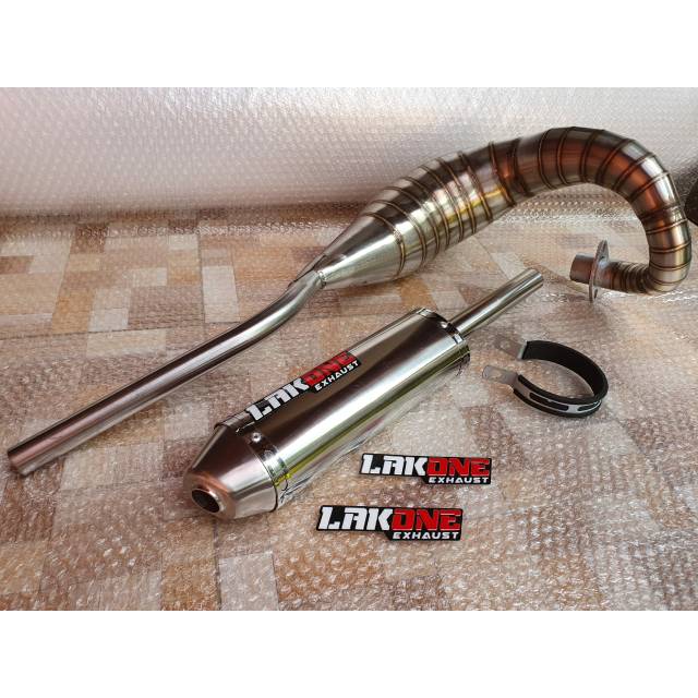 KNALPOT RACING LAKONE GTX 2T SERIES SILENCER OVAL MODEL UDANG YAMAHA FIZR FIZ-R F1ZR FIZ R F1Z R