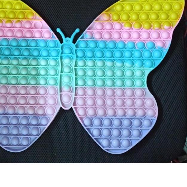 ♢ Pop It Fidget Toy Rainbow Mainan anak super jumbo kupu kupu ☂