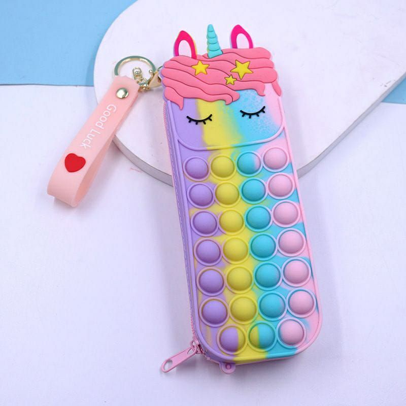 

TEMPAT PENSIL POP_IT UNIQORN ( kotak pensil )