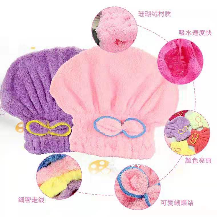 LM-0067 Handuk Keramas Cepat Kering Magic Towel- Handuk Keramas Topi Pita Microfiber-Handuk Keramas Kepala Magic