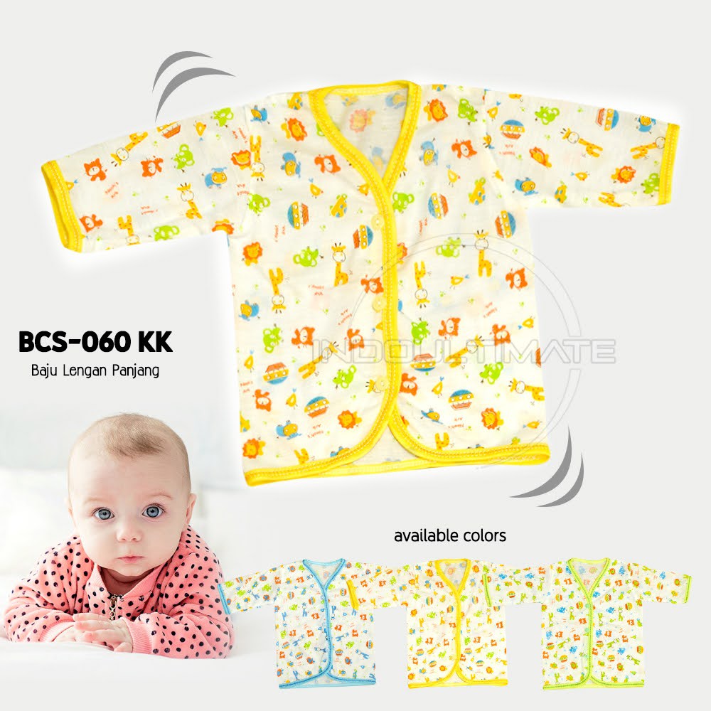 Atasan Bayi Pakaian Bayi Baru Lahir Baju Tidur bayi Baju Harian Bayi Lengan Panjang BCS-060KK