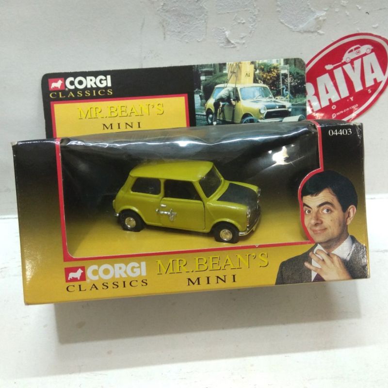 CORGI CLASSICS 04403 MR BEANS BEAN MINI MORRIS AUSTIN COOPER HIJAU TOSKA SKALA 36 mint bukan matchbo