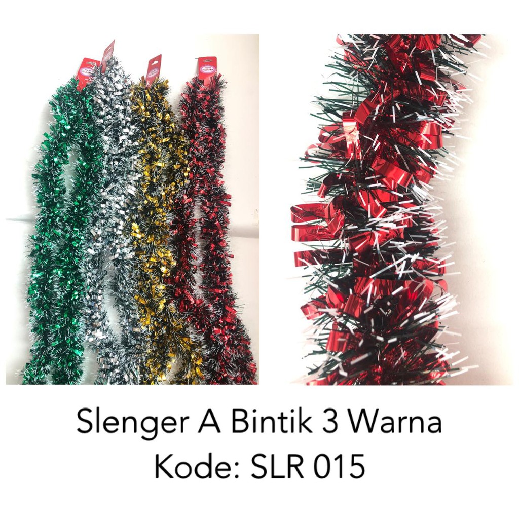 Slinger A Bintik 3 Warna /Slinger /Dekorasi Ultah