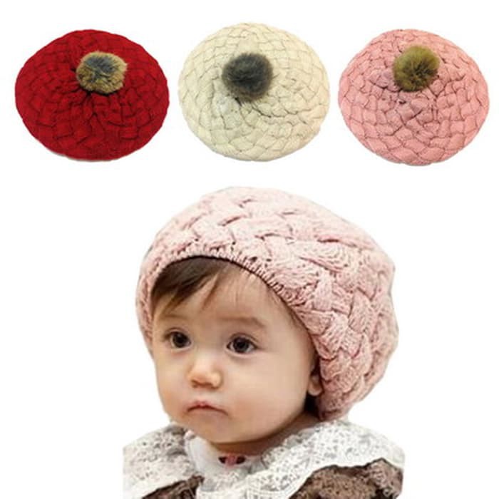 bgt-tp-71 topi rajut bayi Topi Kupluk Anak Bayi Rajut - Nanas / Pineapple Knitted Baby Hat-3