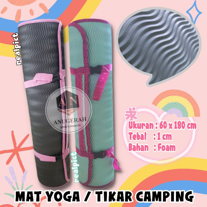 MATRAS YOGA / YOGA MAT / TIKAR YOGA / TIKAR SENAM / TIKAR CAMPING