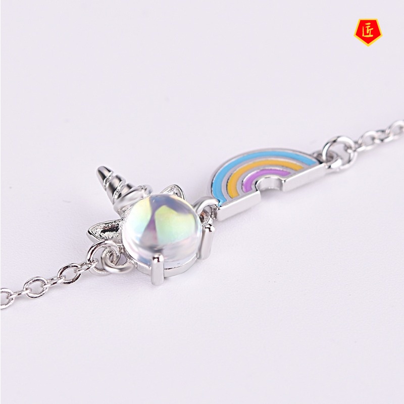 [Ready Stock]Elegant Colorful Unicorn Rainbow Bracelet