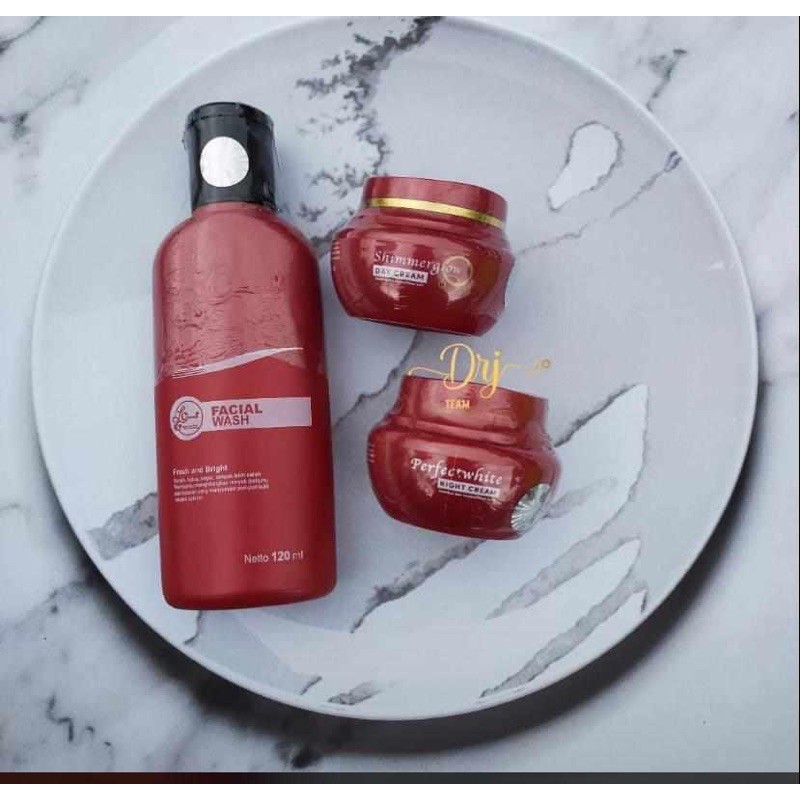 Ampuh Mencerahkan Kulit Wajah Paket Lc Beauty Shimmer / Lc Beauty Shimmer Original / Ampuh Lc Beauty