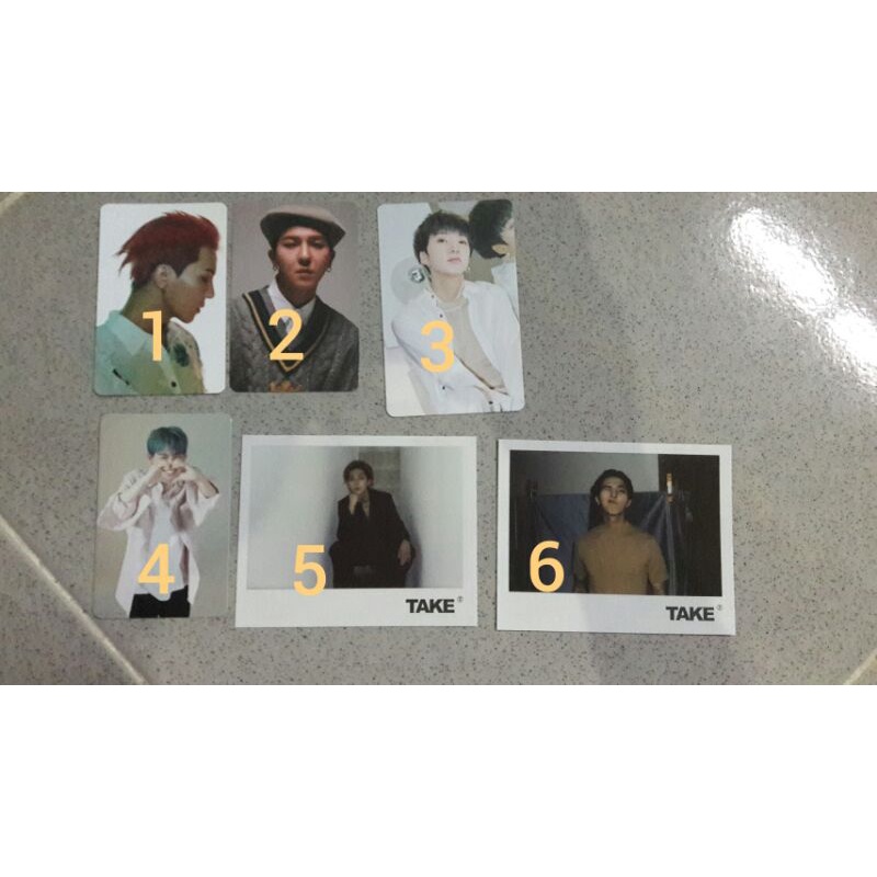Take All Photocard PC MINO YOON WINNER HYUNSUK TREASURE KTOWN4U FIRST PRESS AR TAKE REMEMBER ALBUM