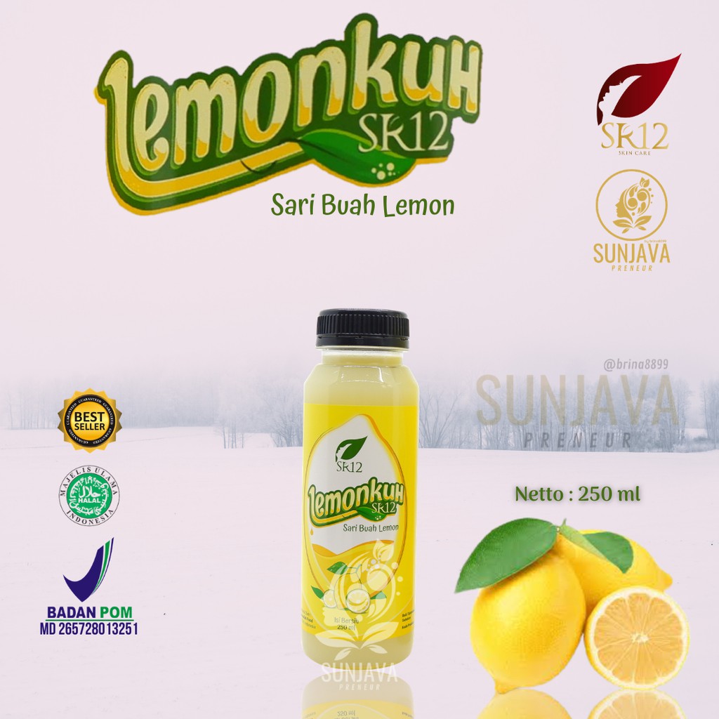 

LEMONKUH SR12 250 ml/Lemon/Sari Lemon Asli