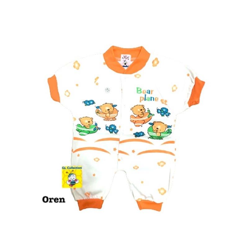 Jumper Pendek Bayi Newborn 0- 3 Bulan 100% Katun SNI [Ecer]